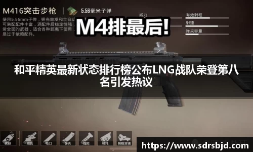 和平精英最新状态排行榜公布LNG战队荣登第八名引发热议